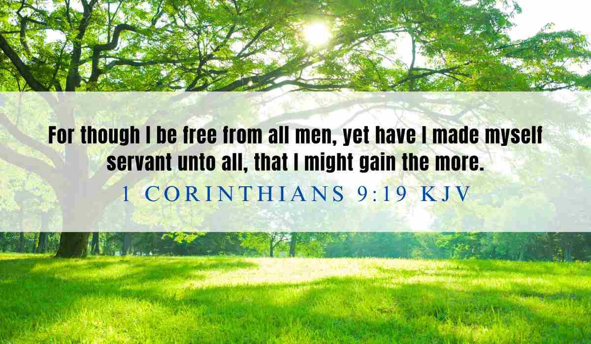 Powerful inspiration from 1 Corinthians 9:19 March 6th 2025