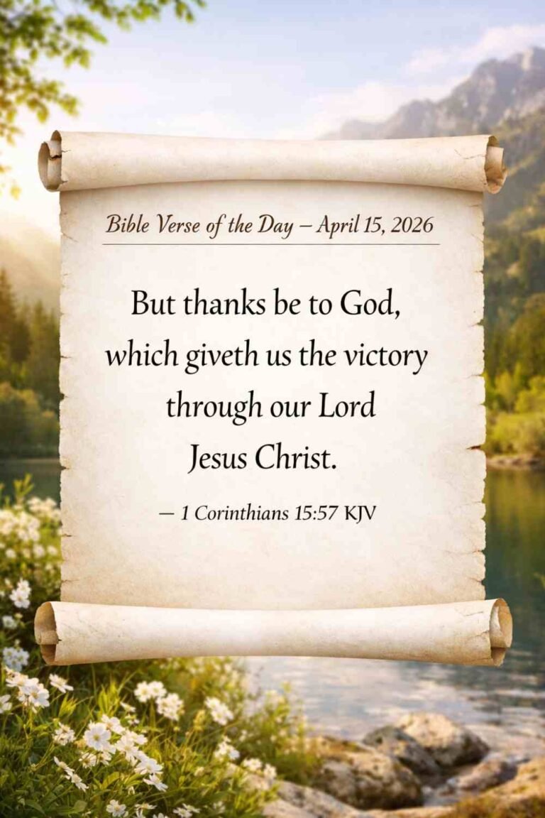 Reflection on Today's Verse from 1 Corinthians 15:57 - April 15th 2026
