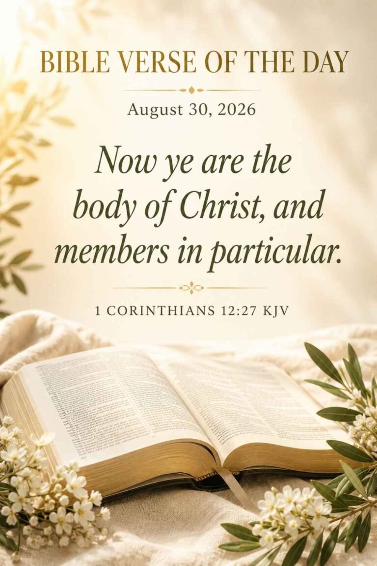 Reflection on Today's Verse from 1 Corinthians 12:27 for August 30, 2026
