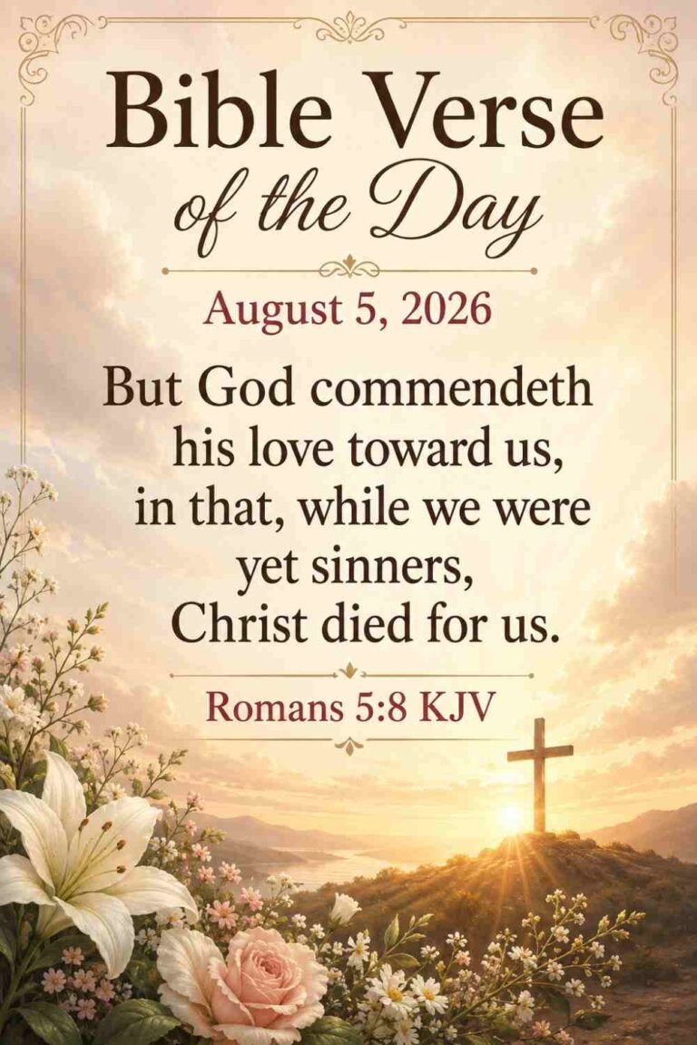 Reflection on Today's Verse from Romans 5:8 for August 5, 2026