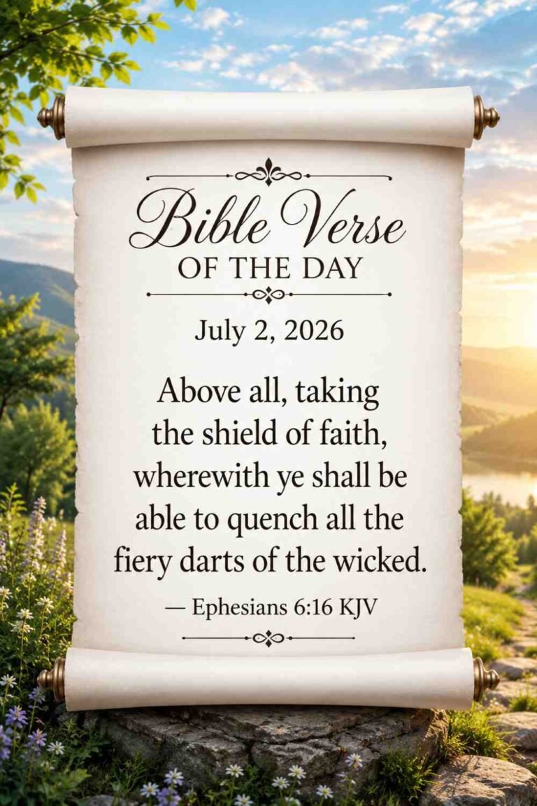 Reflection on Today's Verse from Ephesians 6:16 - July 2nd 2026