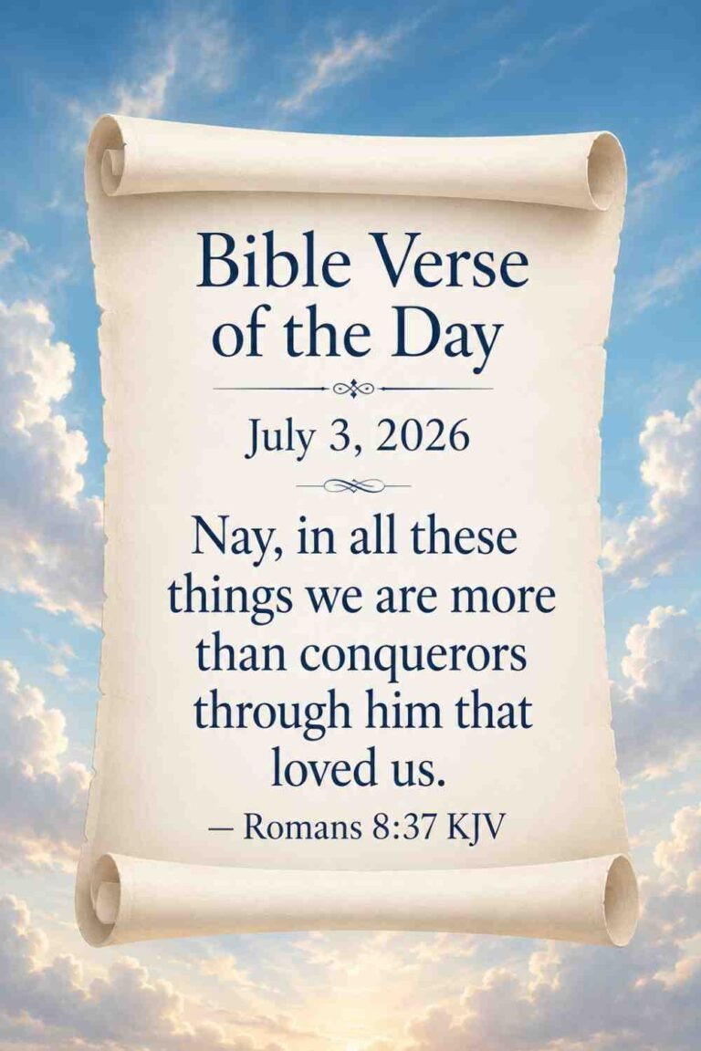 Reflection on Today's Verse from Romans 8:37 - July 3rd 2026