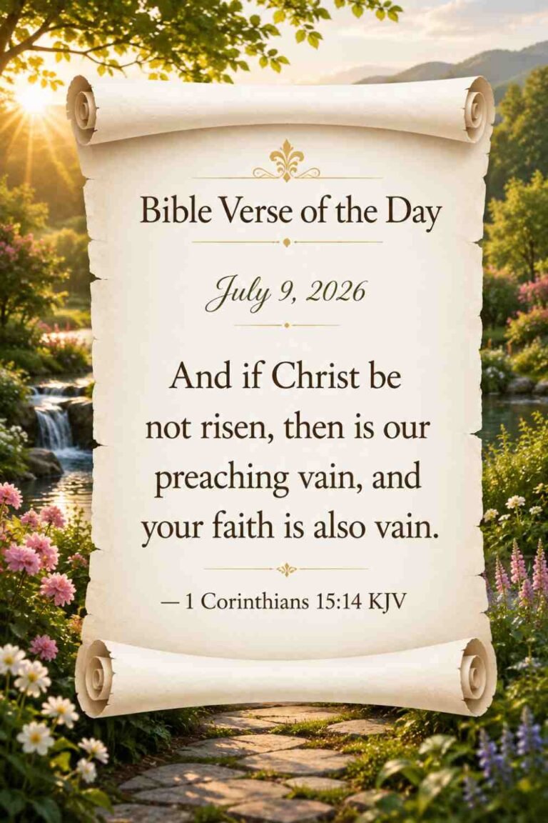 Reflection on Today's Verse from 1 Corinthians 15:14 - July 9th 2026