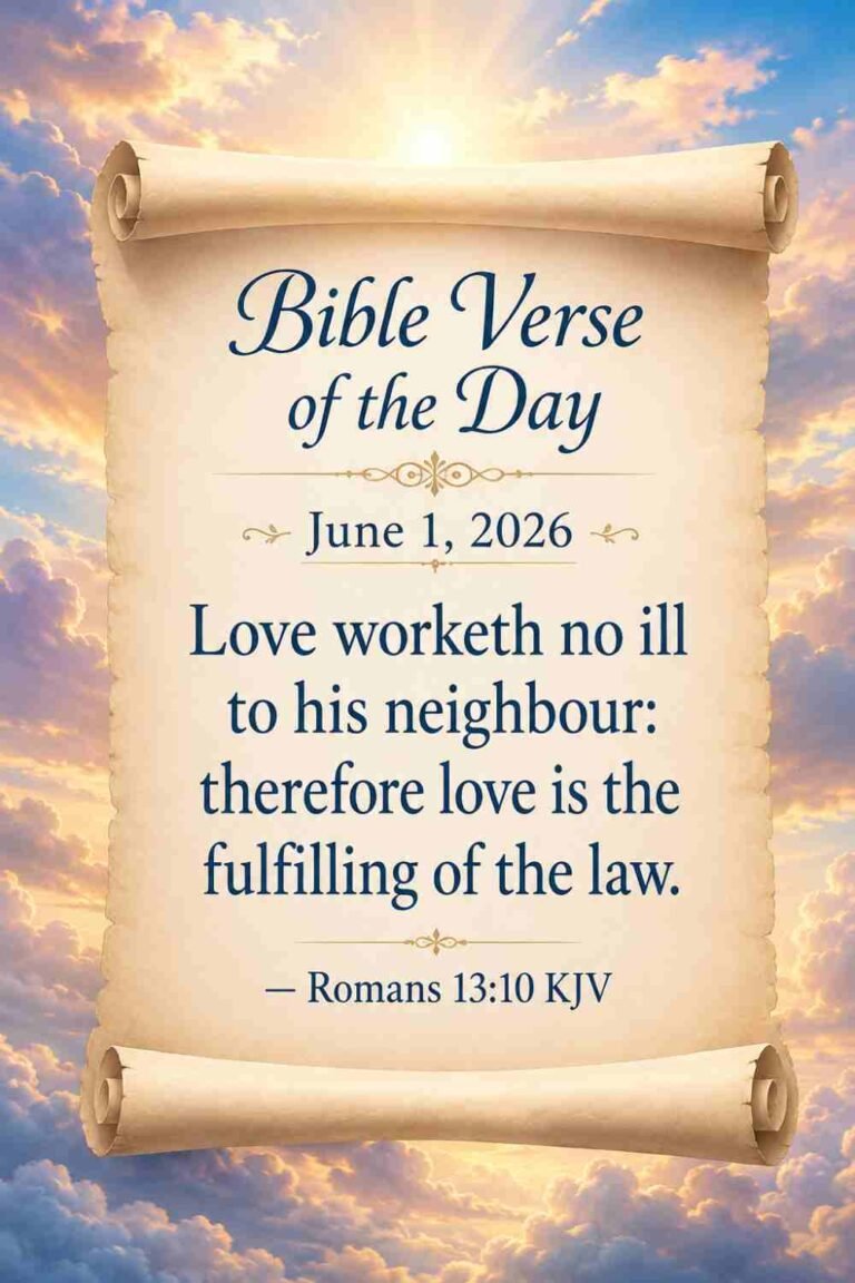 Reflection on Today's Verse from Romans 13:10 - June 1st 2026