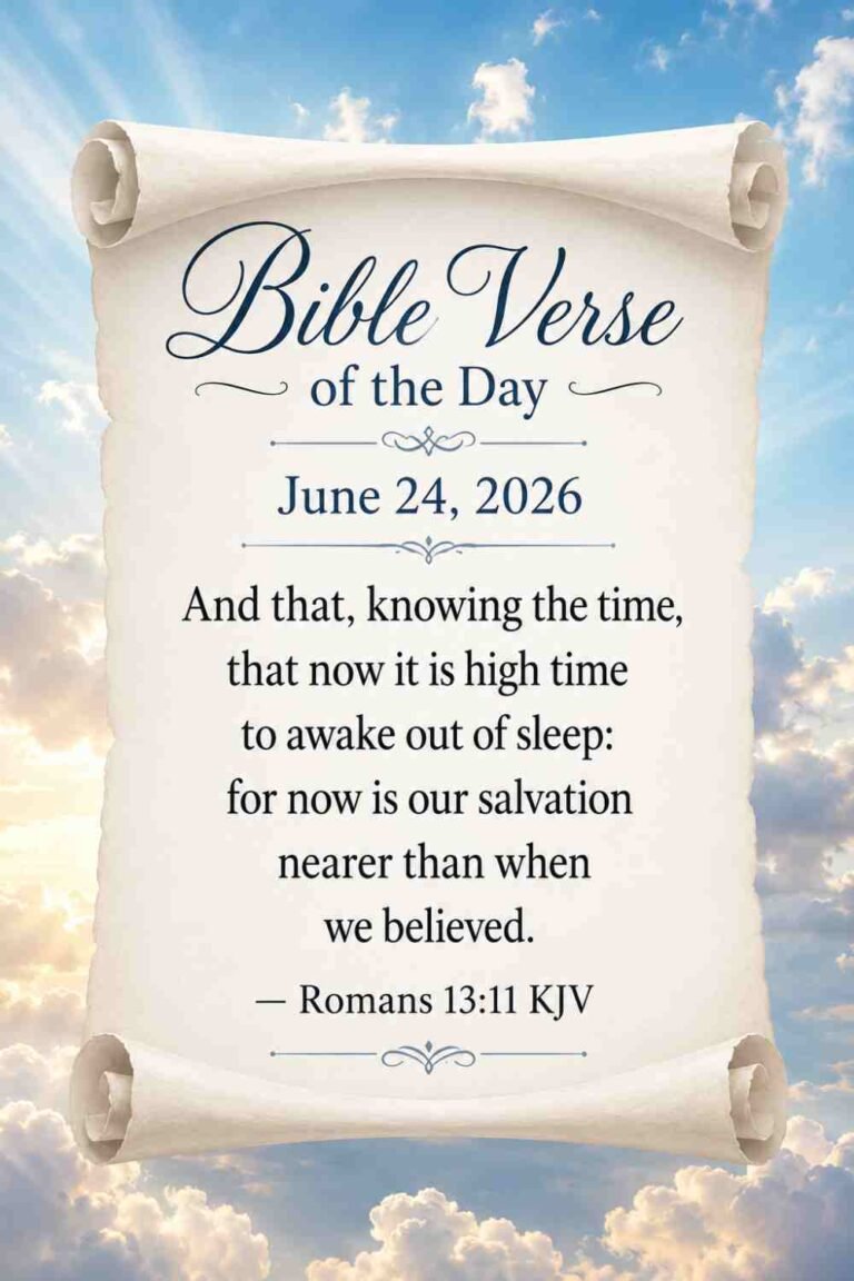 Reflection on Today's Verse from Romans 13:11 - June 24th 2026