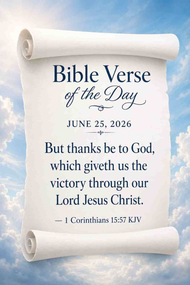 Reflection on Today's Verse from 1 Corinthians 15:57 - June 25th 2026