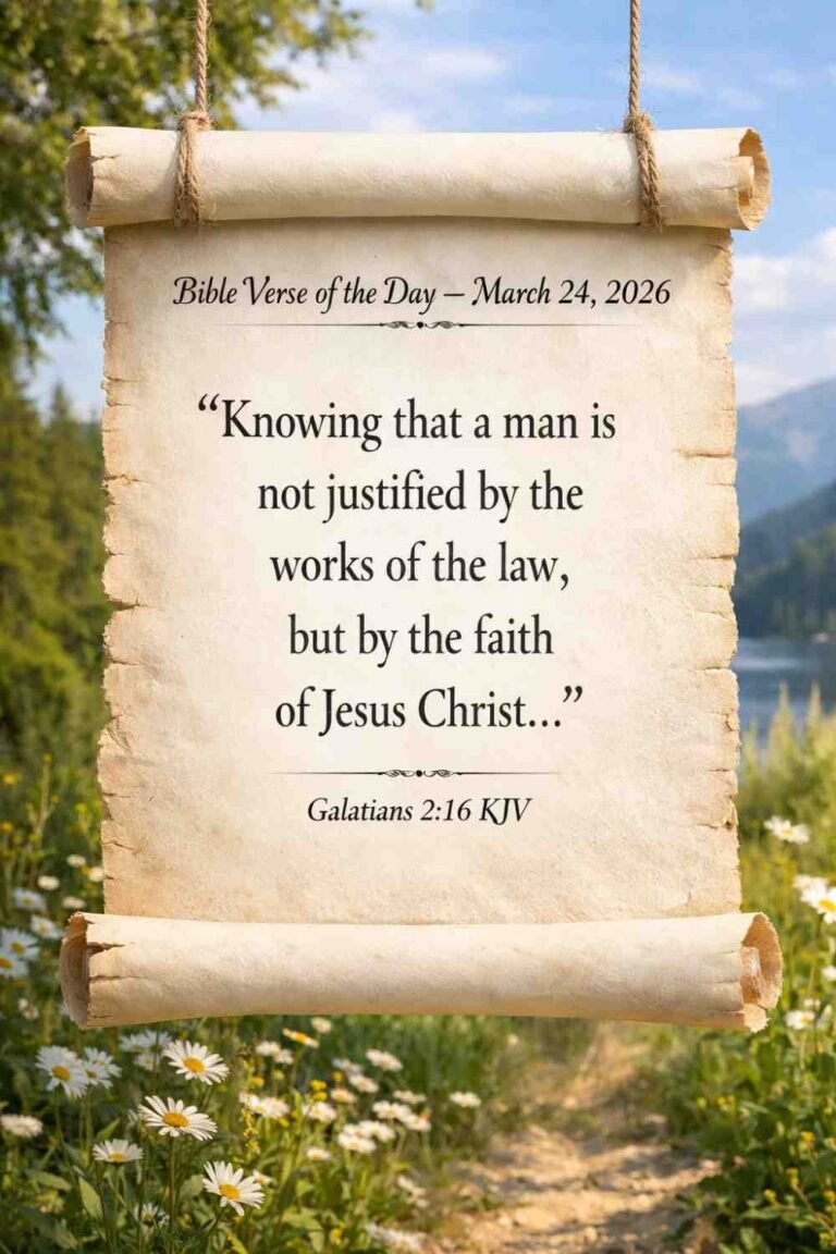 Reflection on Today's Verse from Galatians 2:16 - March 24th 2026
