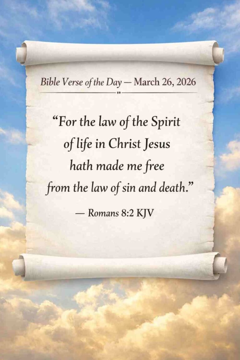 Reflection on Today's Verse from Romans 8:2 - March 26th 2026