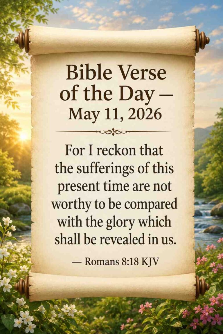 Reflection on Today's Verse from Romans 8:18 - May 11th 2026
