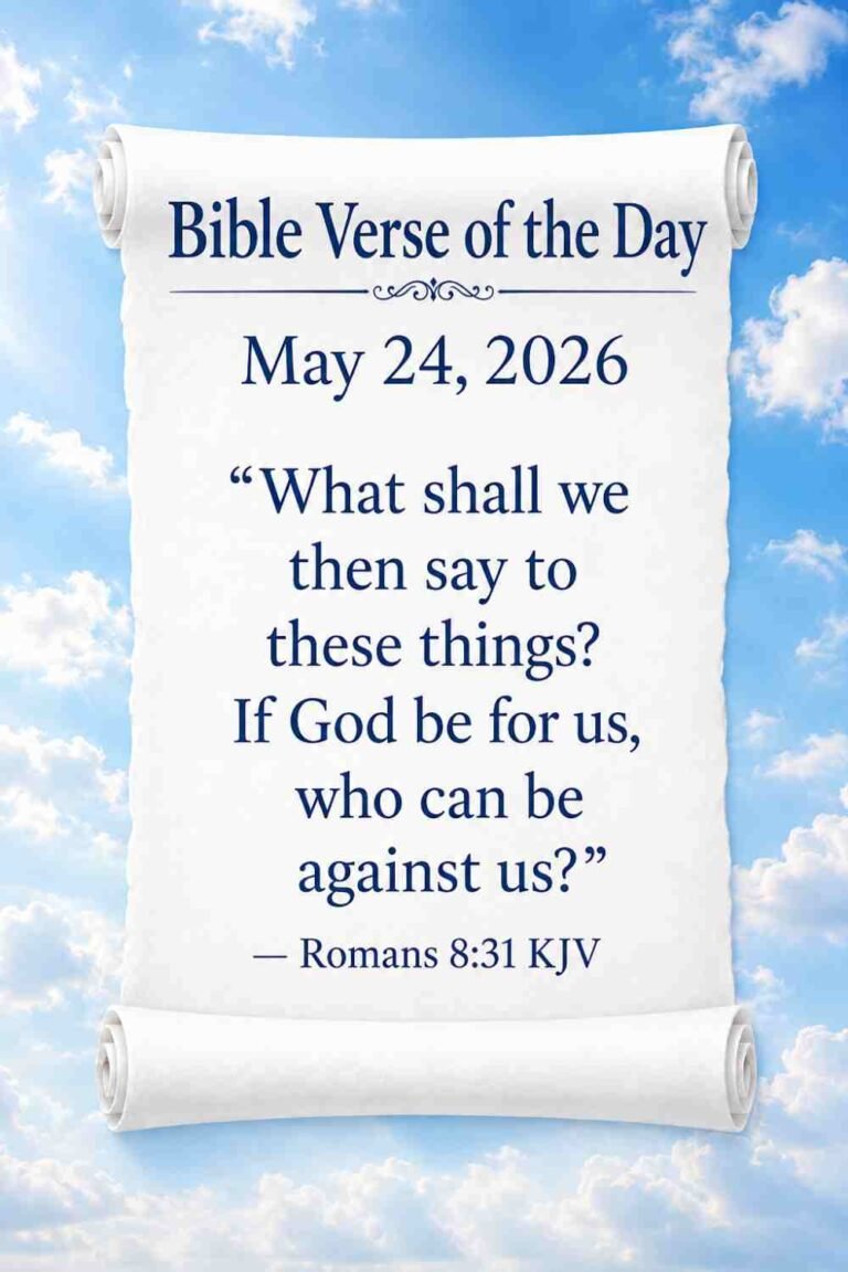 Reflection on Today's Verse from Romans 8:31 - May 24th 2026