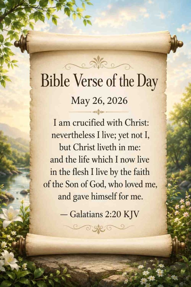 Reflection on Today's Verse from Galatians 2:20 - May 26th 2026