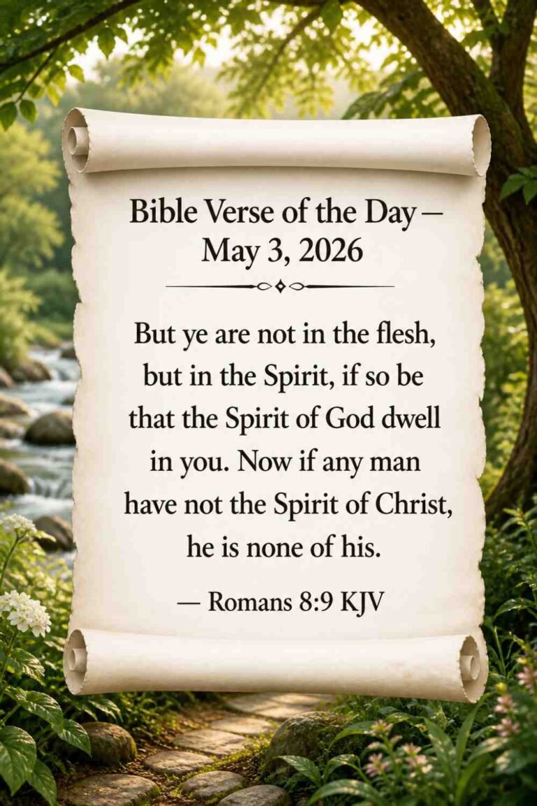Reflection on Today's Verse from Romans 8:9 - May 3rd 2026
