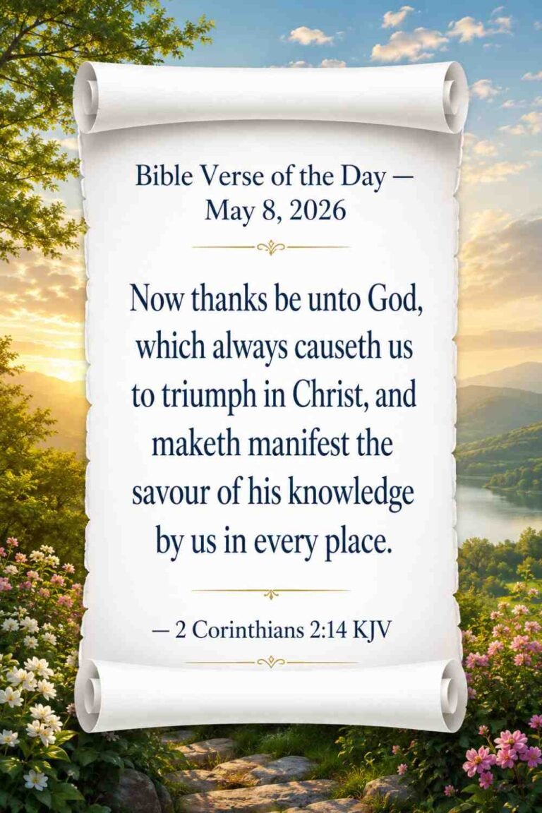 Reflection on Today's Verse from 2 Corinthians 2:14 - May 8th 2026