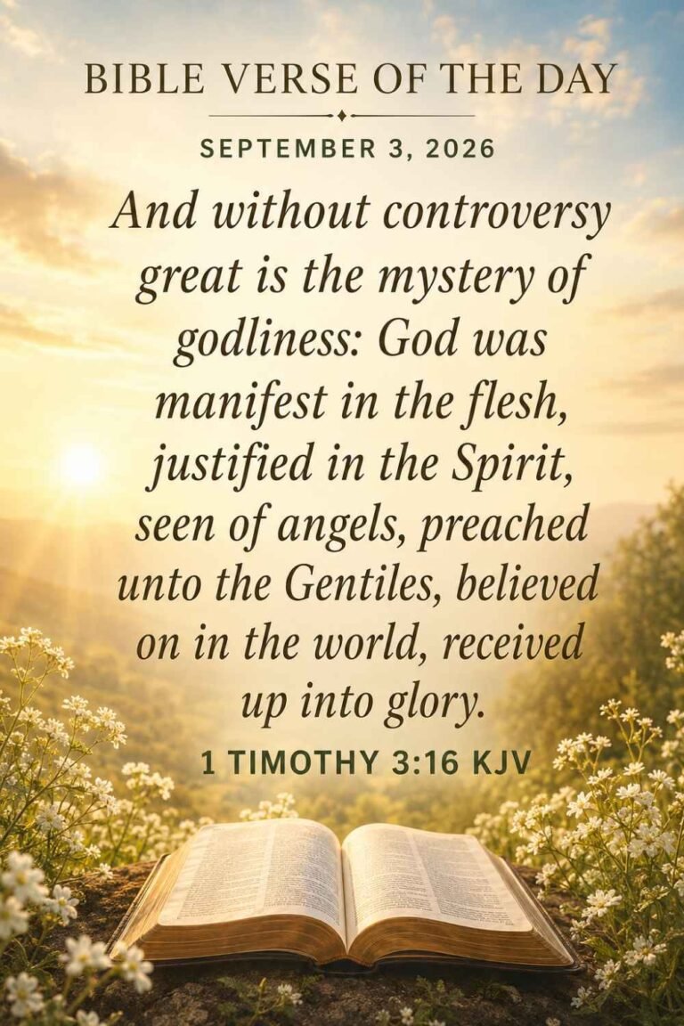 Reflection on Today's Verse from 2 Timothy 3:16 for September 3, 2026