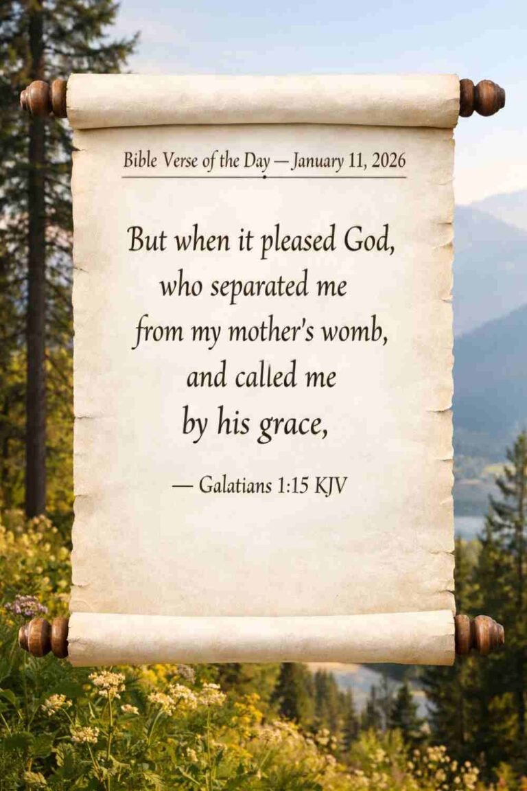 Reflection on Today's Verse from Galatians 1:15 - January 11th 2026
