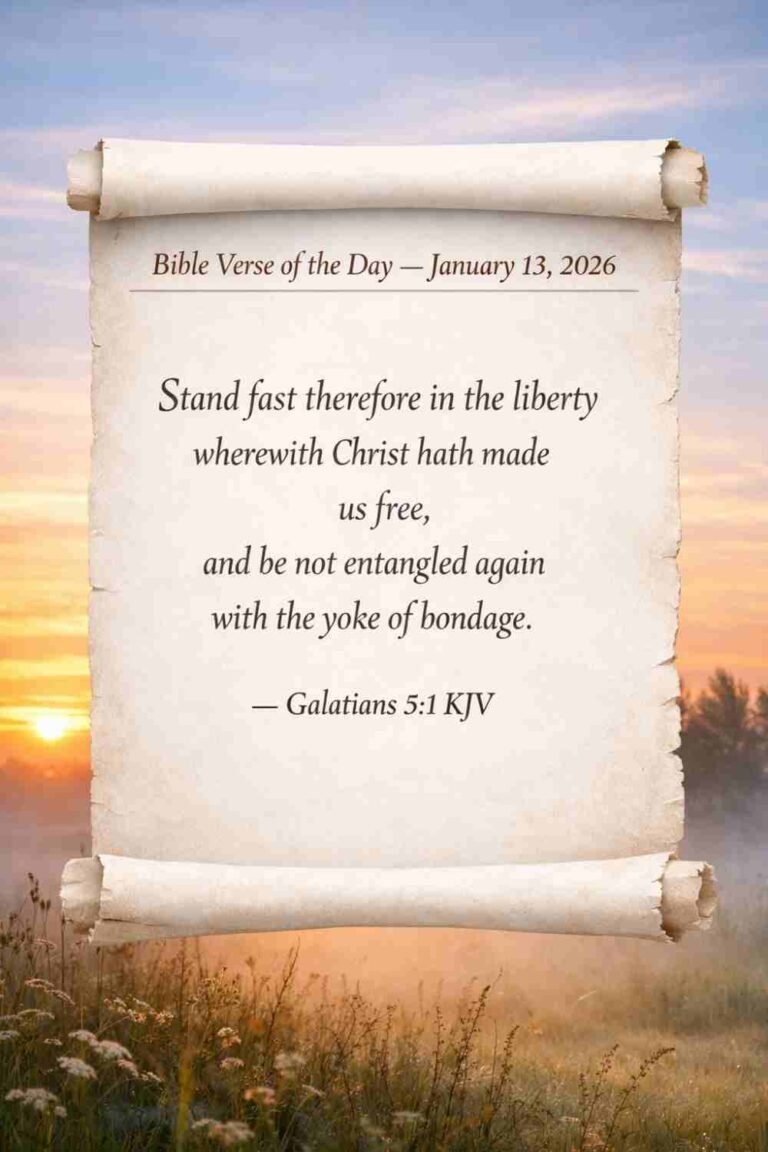 Reflection on Today's Verse from Galatians 5:1 - January 13th 2026