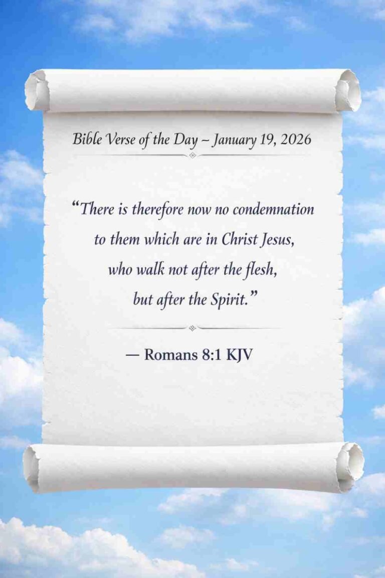 Reflection on Today's Verse from Romans 8:1 - January 19th 2026