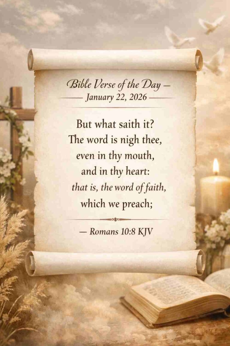 Reflection on Today's Verse from Romans 10:8 - January 22nd 2026