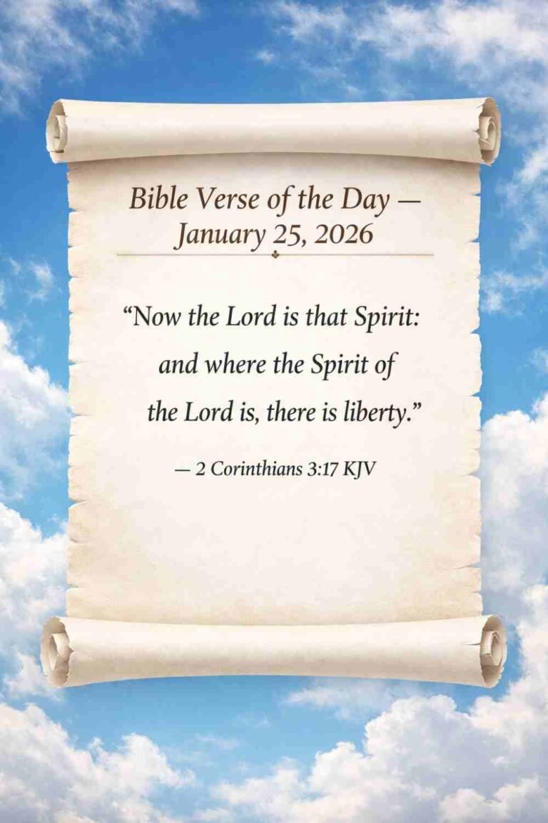 Reflection on Today's Verse from 2 Corinthians 3:17 - January 25th 2026