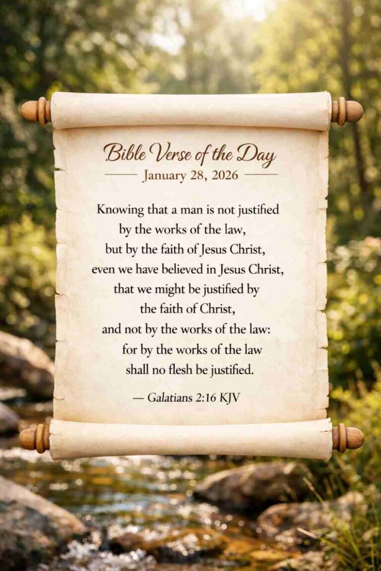 Reflection on Today's Verse from Galatians 2:16 - January 28th 2026