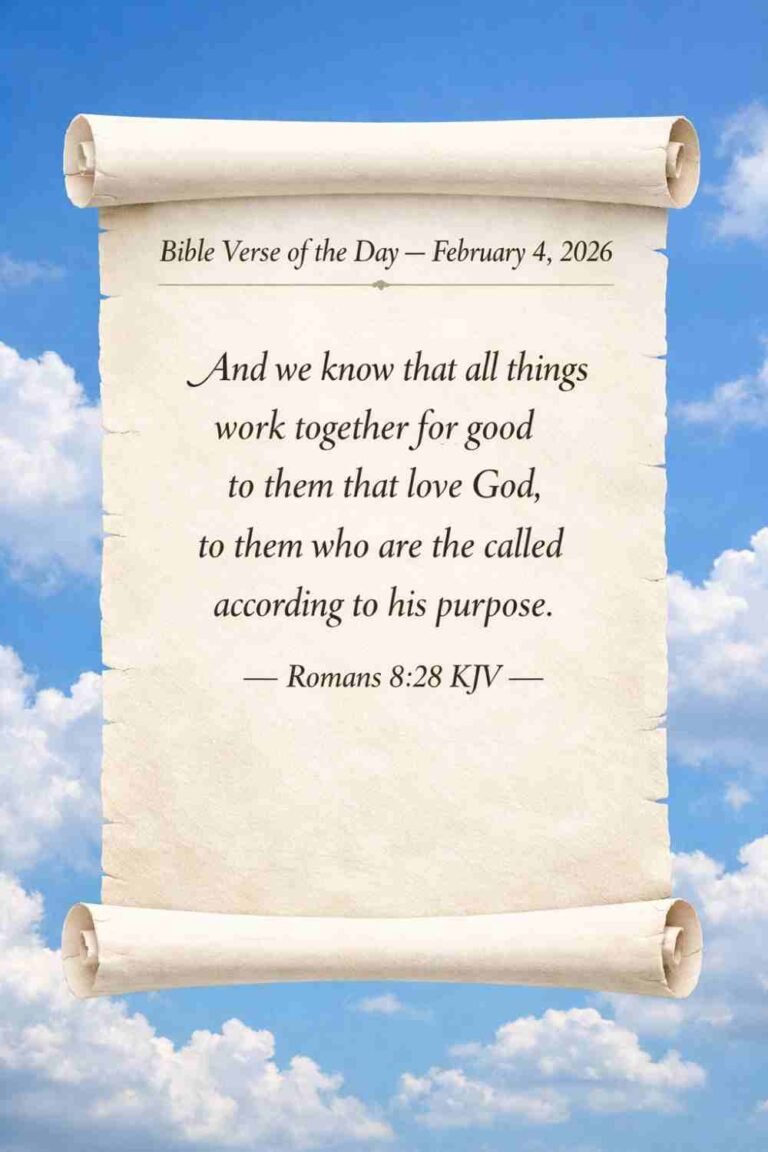 Reflection on Today's Verse from Romans 8:28 - February 4th 2026