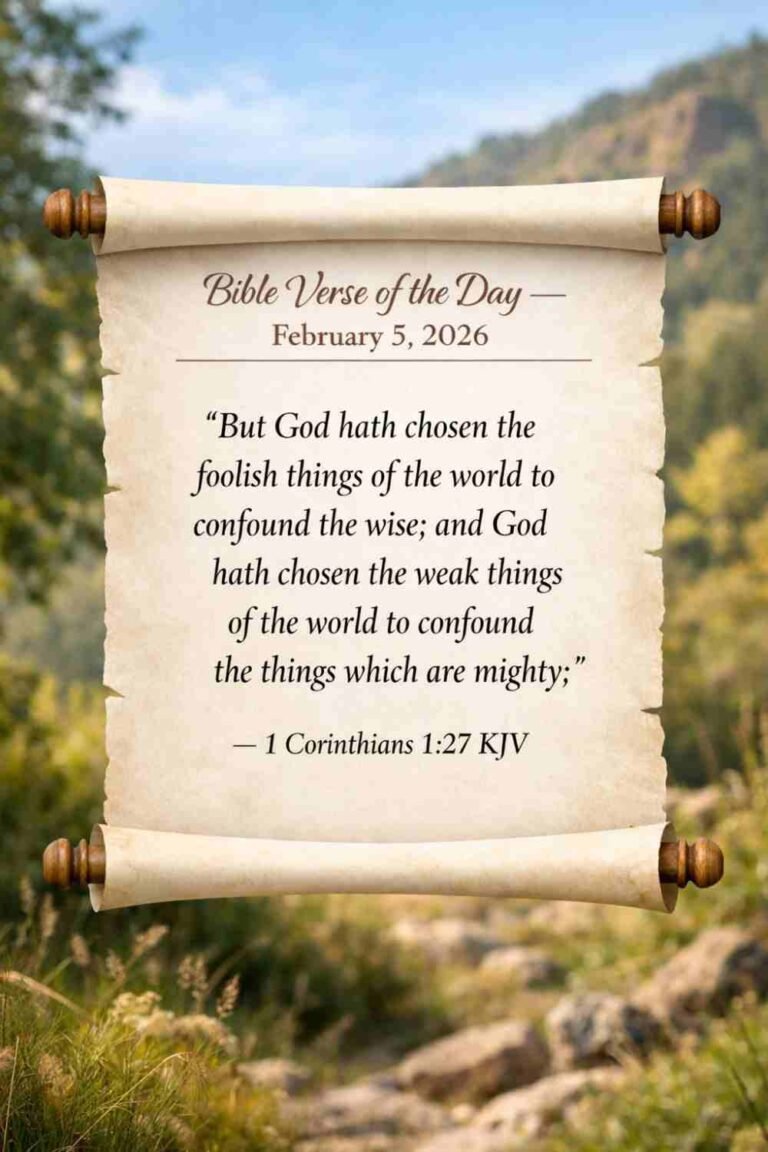 Reflection on Today's Verse from 1 Corinthians 1:27 - February 5th 2026