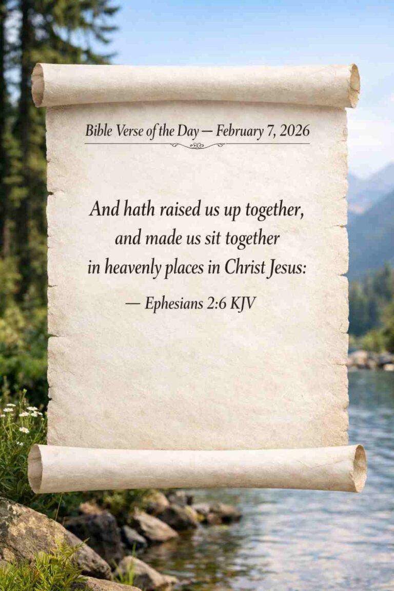 Reflection on Today's Verse from Ephesians 2:6 - February 7th 2026