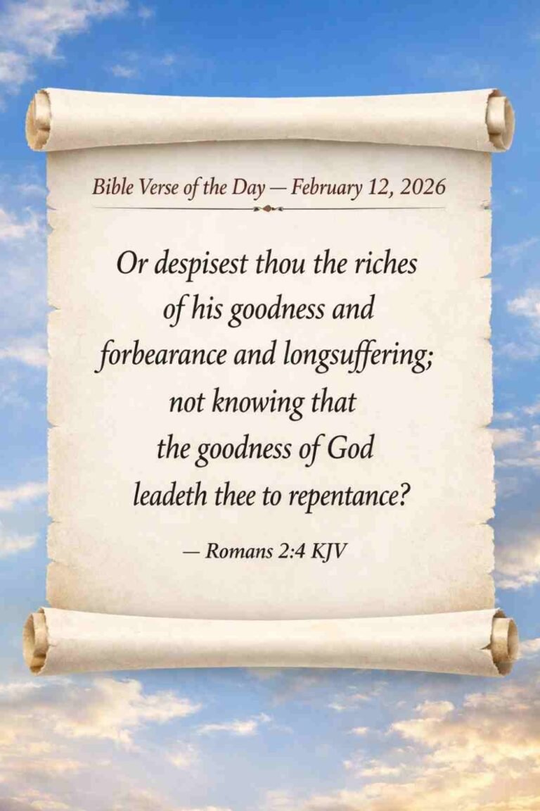 Reflection on Today's Verse from Romans 2:4 - February 12th 2026
