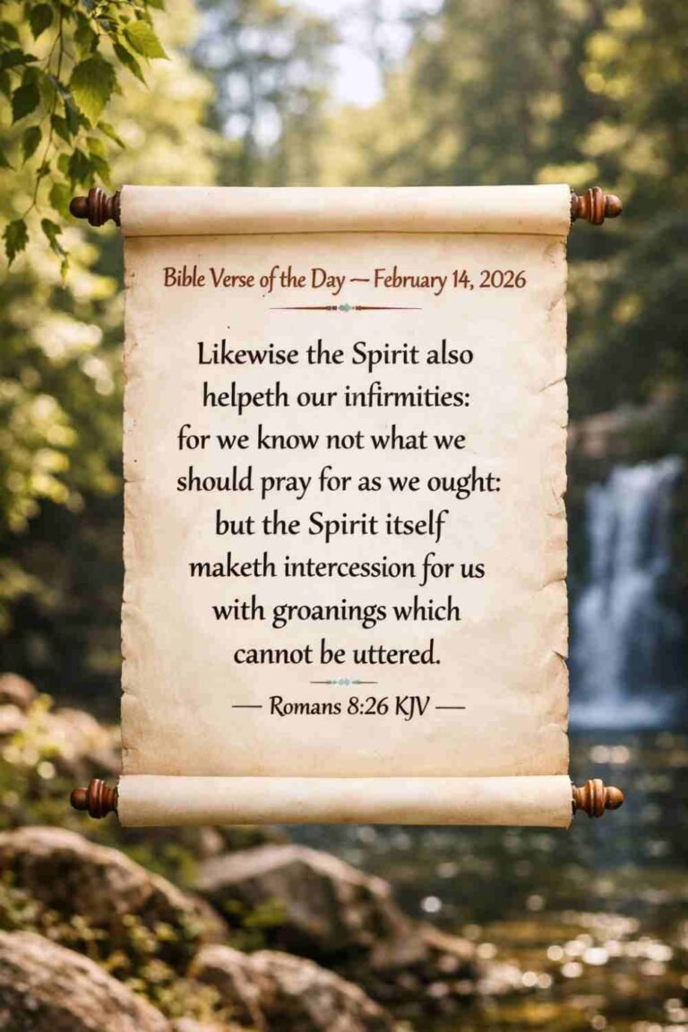 Reflection on Today's Verse from Romans 8:26 - February 14th 2026