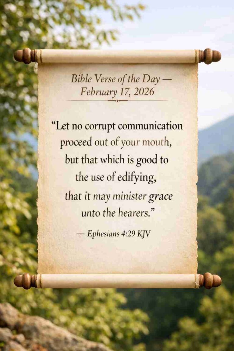 Reflection on Today's Verse from Ephesians 4:29 - February 17th 2026
