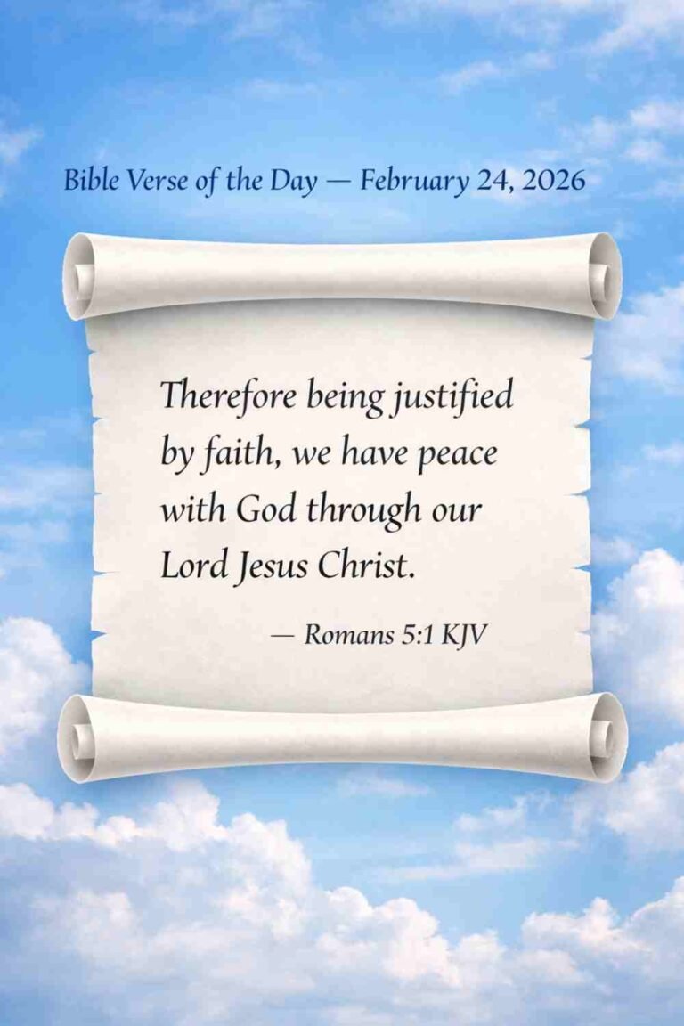 Reflection on Today's Verse from Romans 5:1 - February 24th 2026