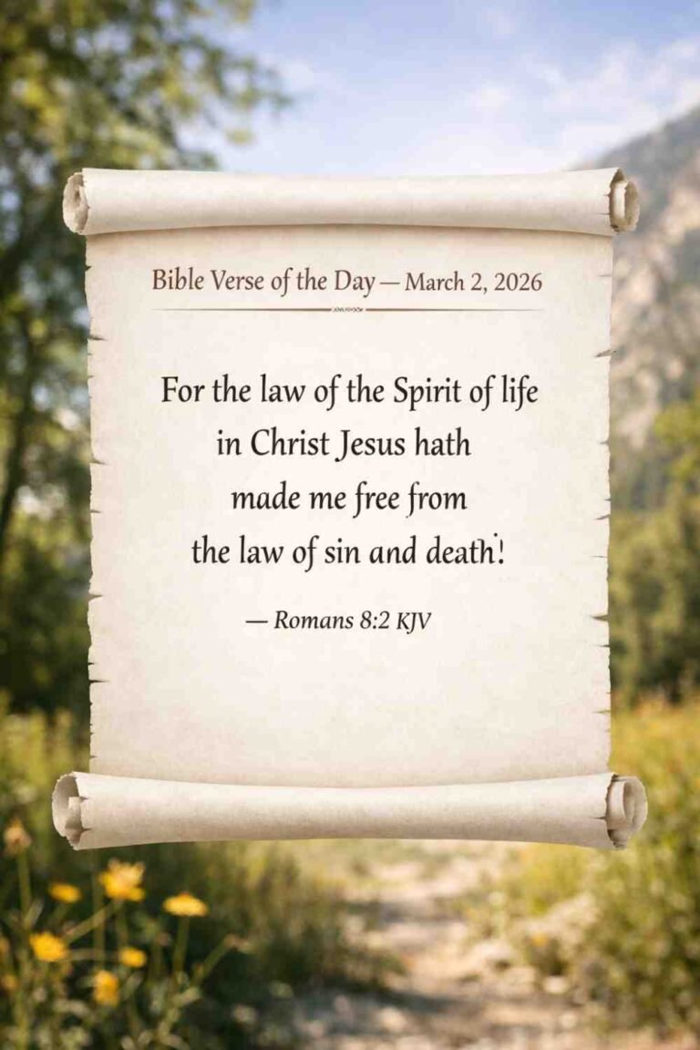 Reflection on Today's Verse from Romans 8:2 - March 2nd 2026