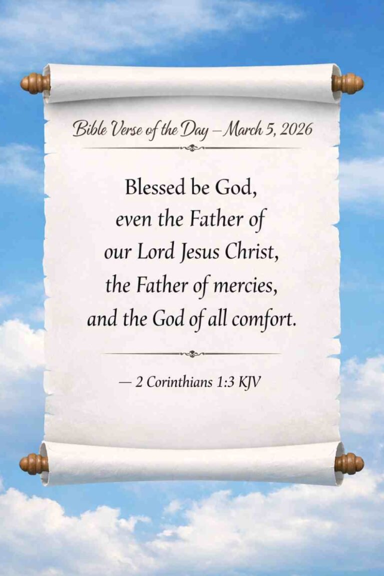 Reflection on Today's Verse from 2 Corinthians 1:3 - March 5th 2026