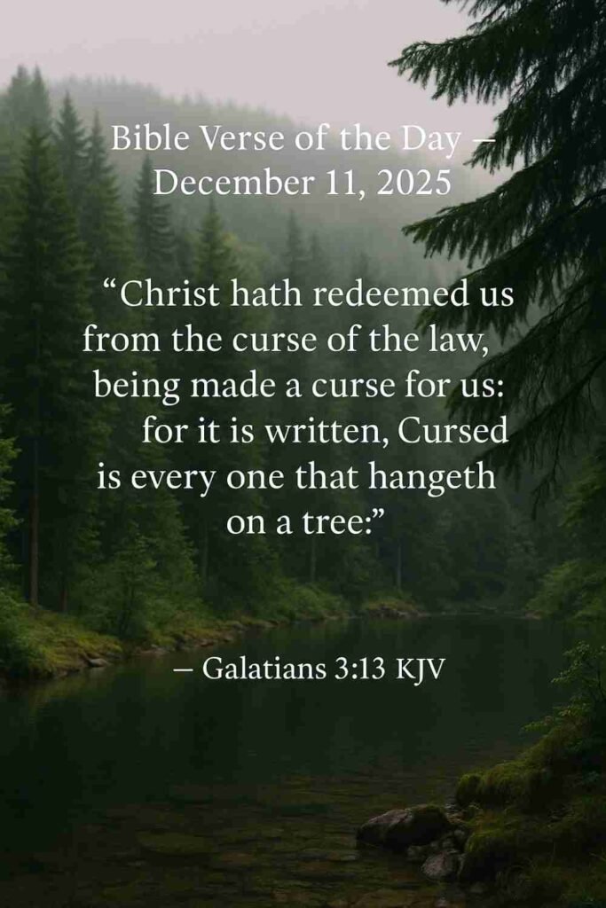 Reflection on Today's Verse from Galatians 3:13 - December 11th 2025