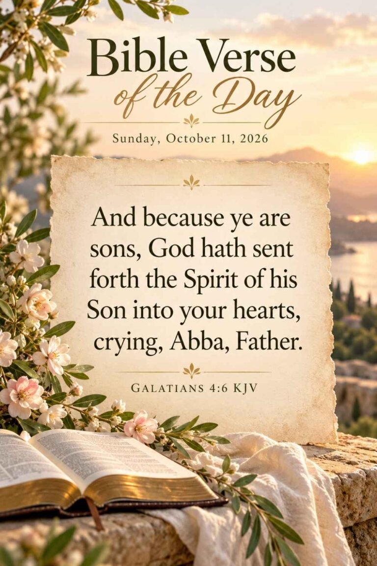 Reflection on Today's Verse from Galatians 4:6 for October 11, 2026