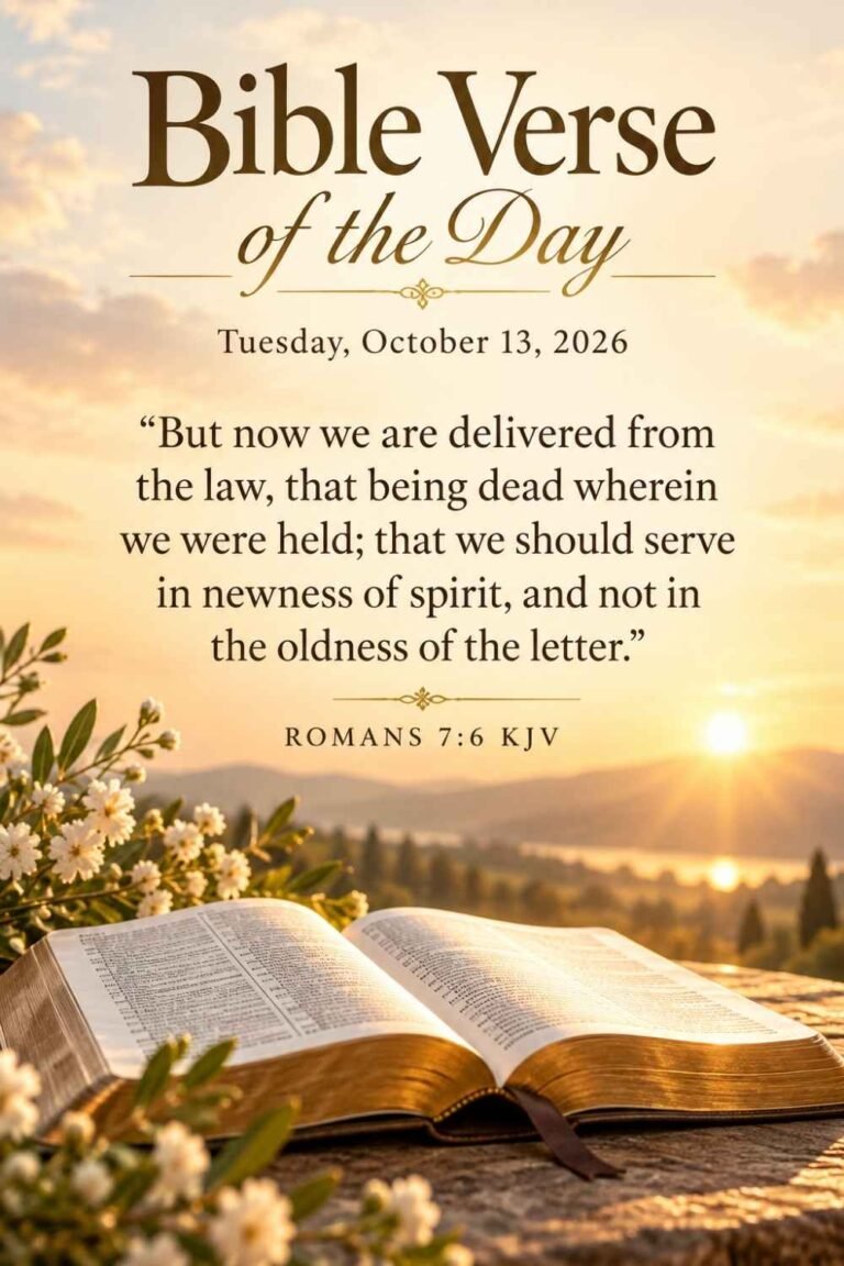 Reflection on Today's Verse from Romans 7:6 for October 13, 2026