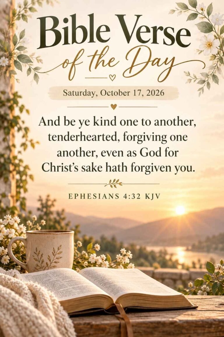 Reflection on Today's Verse from Ephesians 4:32 for October 17, 2026