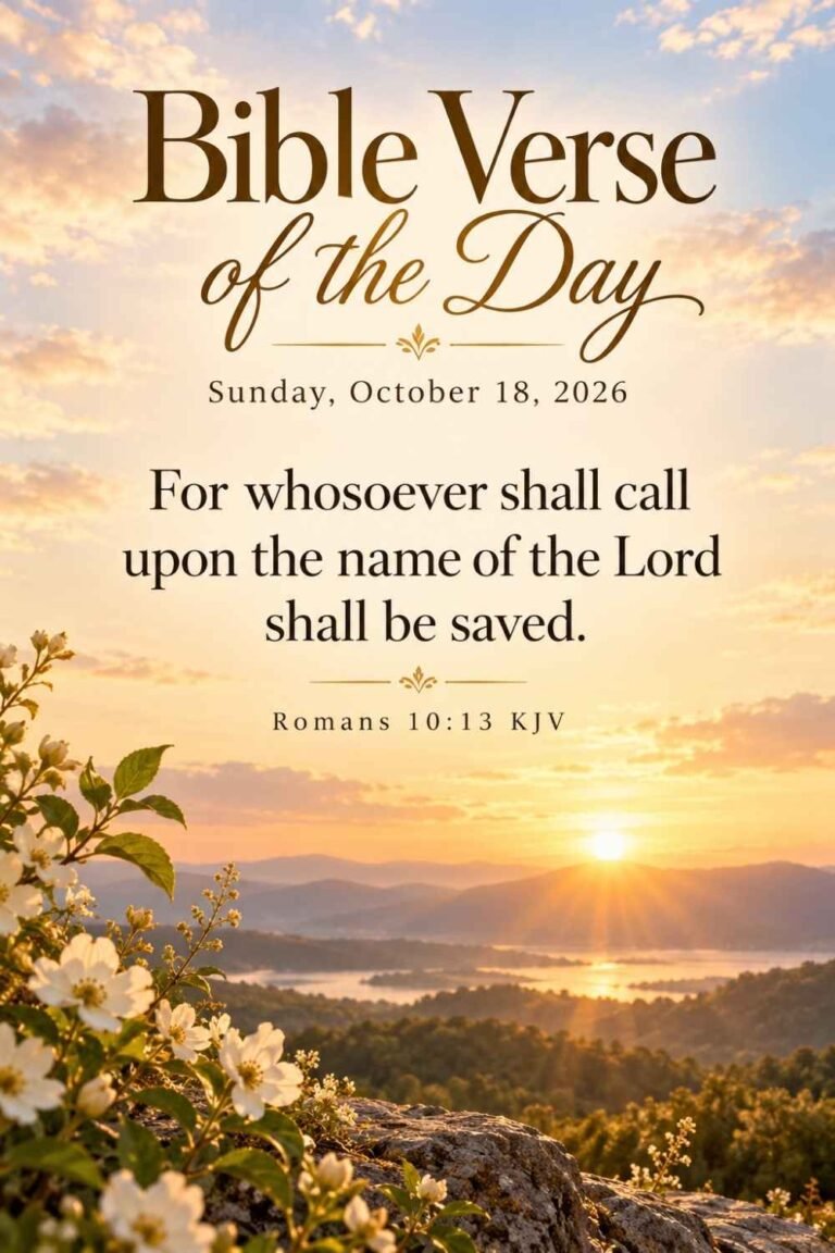 Reflection on Today's Verse from Romans 10:13 for October 18, 2026