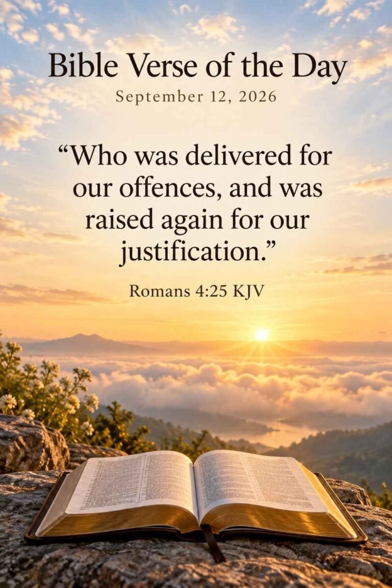 Reflection on Today's Verse from Romans 4:25 for September 12, 2026