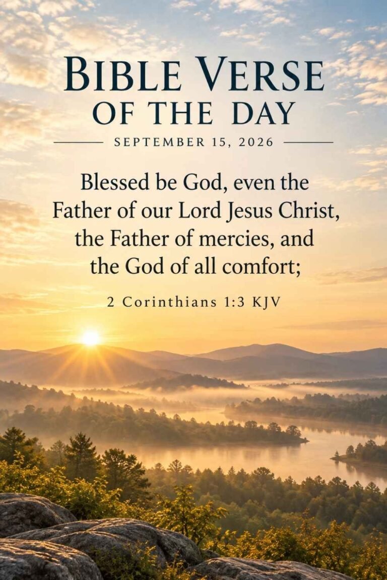 Reflection on Today's Verse from 2 Corinthians 1:3 for September 15, 2026