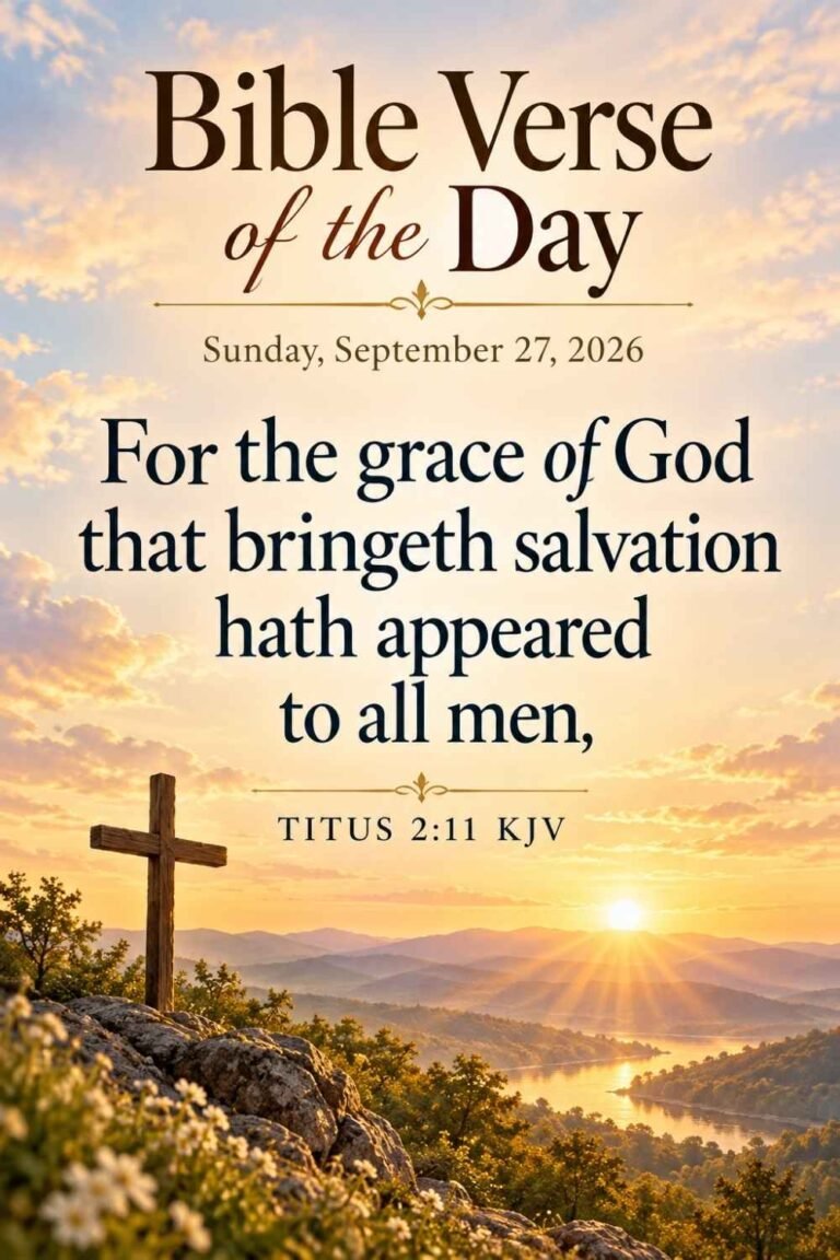 Reflection on Today's Verse from Titus 2:11 for September 27, 2026