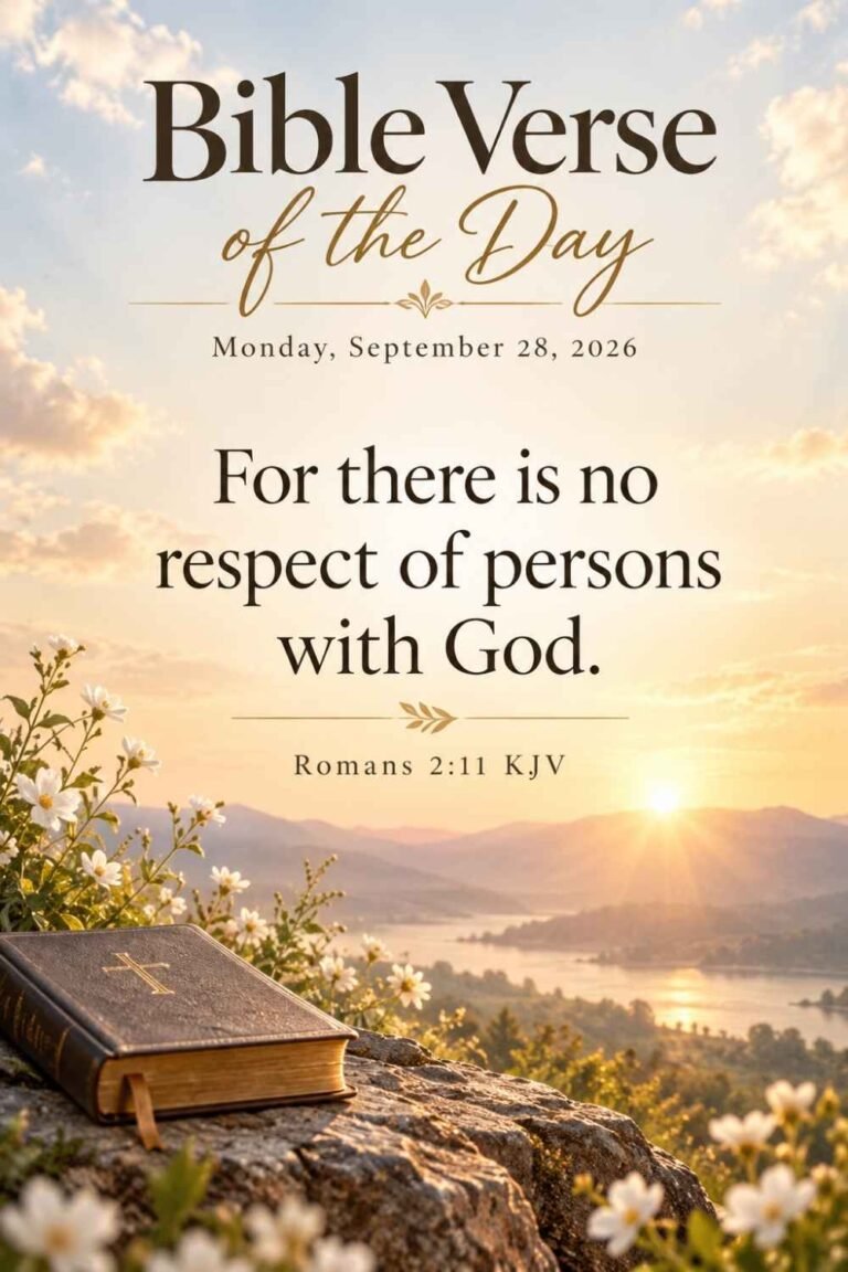 Reflection on Today's Verse from Romans 2:11 for September 28, 2026