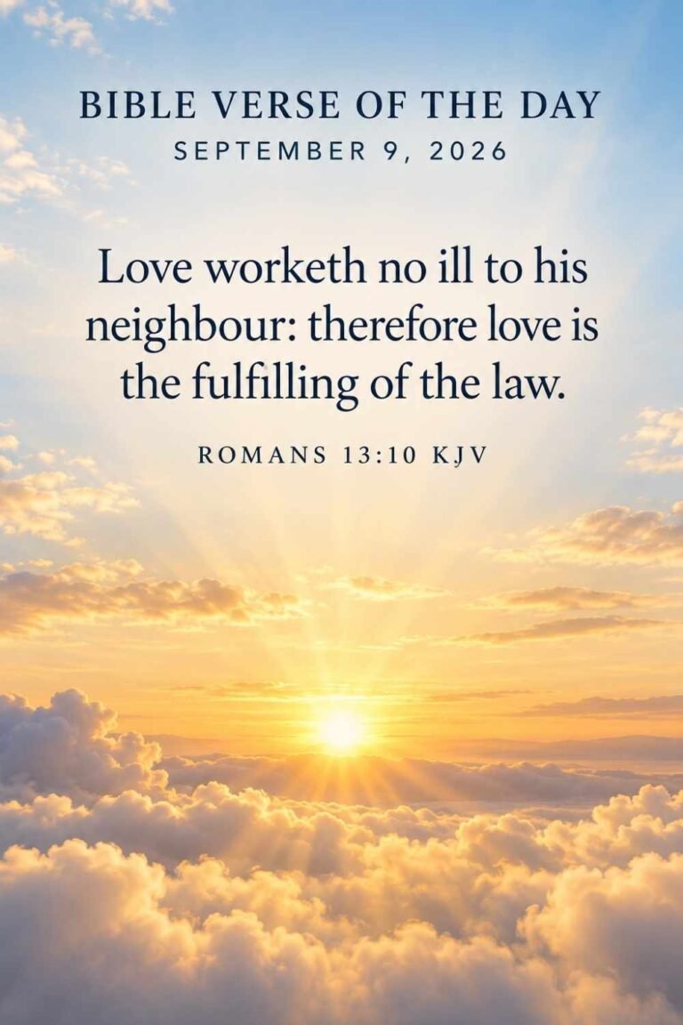Reflection on Today's Verse from Romans 13:10 for September 9, 2026
